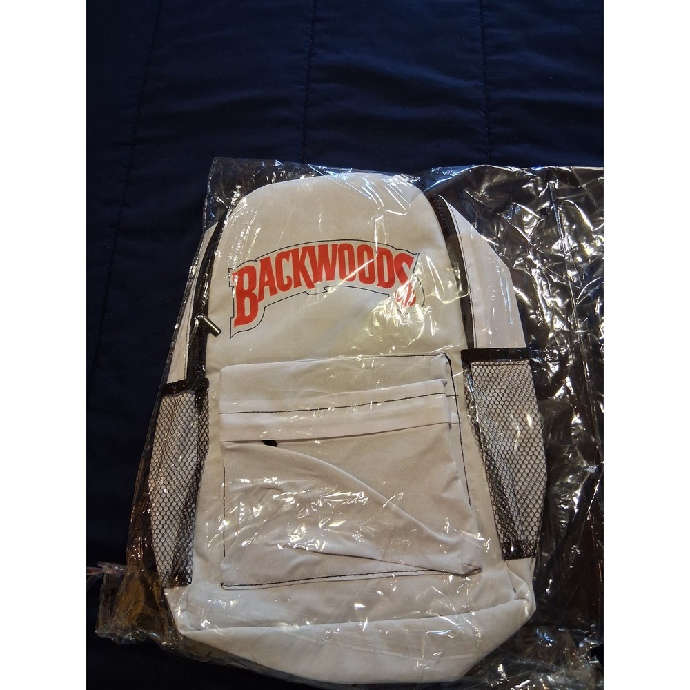 Backwoods Original Cigar Theme Backpack Book Bag‎  Unused 16" Tall New